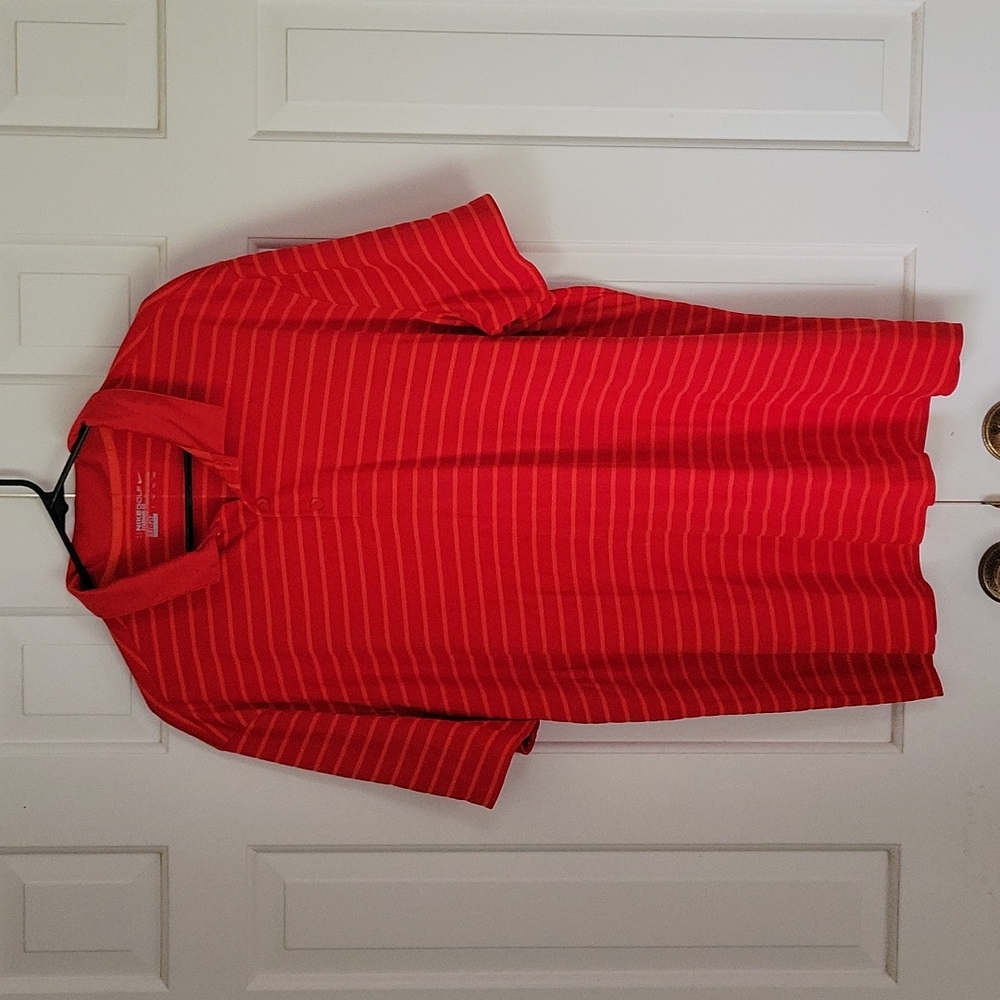 Nike Golf Mens standard fit Golf shirt sz xxl Striped Short Sleeve